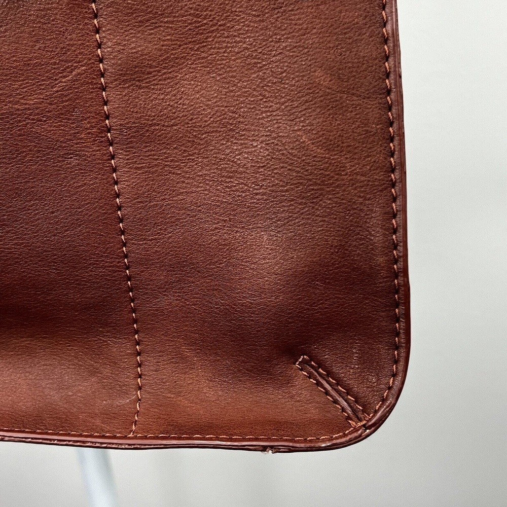 C&C California Women's Brown Leather Shoulder Tote Bag - Picture 4 of 16
